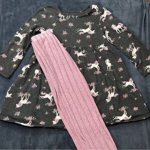 Jumping Beans Charcoal Unicorn Dress size 3T